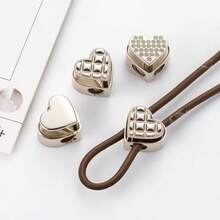 2/4/6Pcs Metal Heart-Shaped Spring Buckle, Drawstring Adjuster, Suitable For Hoodies, Sweatpants, Elastic Buckle, Pig Nose Buckle, Multi-Function Hardware Accessories - Multicolor - View 4