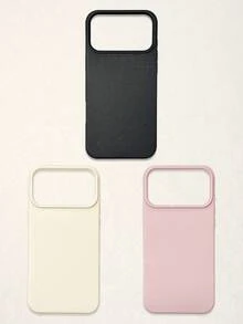 3件組磨砂皮革手機殼 - 防震保護套（黑色/白色/粉色），適用於 iPhone 和 Galaxy 設備 - 完美的農曆新年禮物 - 彩色 - 查看 63