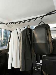 1/2/3/4 Piezas Perchero Colgante para Ropa de Coche, Perchero Ajustable para Vehículo para Viajes & Uso Diario, Cuerdas para Colgar Ropa - Multicolor - Ver 5