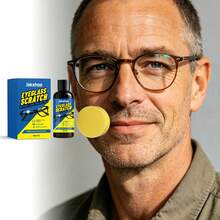 Eyeglass Scratch Repair Polishing Wax, Lens Scratch Removal Paste, Restore Clear Vision, Gentle Polishing Wax With Sponge Suitable For All Optical Lenses - Liquid - View 3