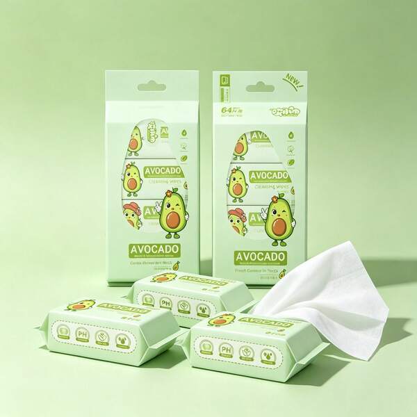Student Portable Pure Water Cleaning Wipes, Small Pack Pull-Out Cleaning Wet Wipes