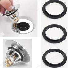 5pcs Plastic Rubber Gaskets, Suitable For Kitchen Sink Strainer Basket, Durable Sealing Gaskets, Suitable For Filter Plug, Compatible With Standard Drain Filter - A - View 5
