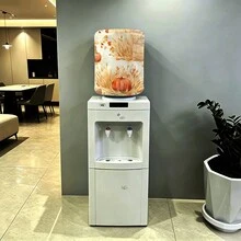 Water Dispenser Barrel Cover For 5 Gallon Water Bottlem, Autumn Pumpkin Mushroom Printed Durable Fabric Water Cooler Covers, Elastic Fabric Bucket Decor Protector Cover - Multicolor - View 4
