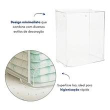 Porta Fralda Organizador Caixa Quarto Bebe Acrílico - Multicolorido - Visão 3