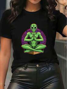 Women T-Shirts - 黑色 - 查看 6