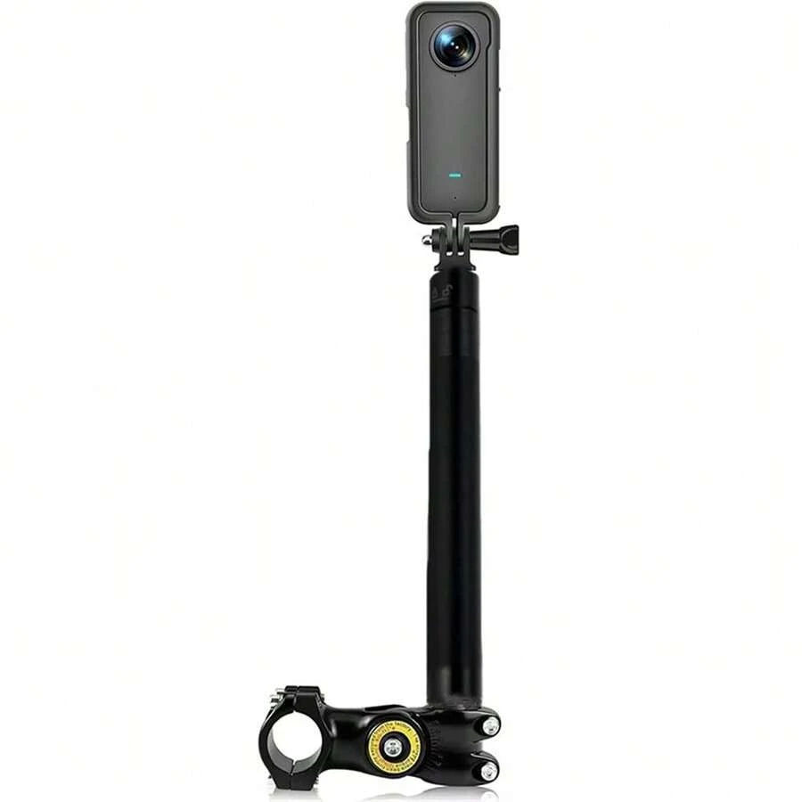 Motorcycle Handlebar Mount Invisible Adjustment Selfie Stick Bicycle Monopod Bracket For D JI Camera Accessorie