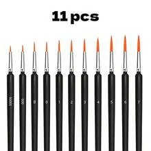 Dom Delfim Miniature Brush Set - 11pcs (Black) - I - View 2