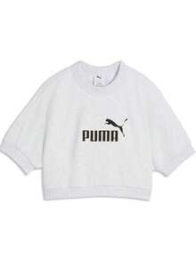 Puma Sweatshirt Rajut Putih ESS ELEVATED No.1 Logo Wanita - Tanpa Sweatshirt 63664505 - Hitam dan Putih - View 3