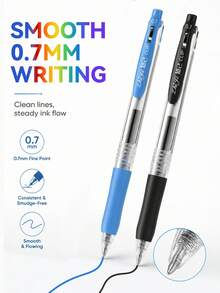 ZhiJi 6/8/10pcs Colorful Neutral Pens - Retractable, Fine Tip (0.7mm), Multiple Vibrant Colors, Gel Pen Set, Eyeliner Pen, Needle Pen, Ballpoint Pen, Perfect For Vibrant Color Writing And Sketching, Smooth Writing, Used For Drawing, Highlighting, Note-Taking, Making Manuals, Office Use - Multicolor - View 7
