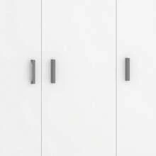 Dmora Stazzona - Armadio Multiuso Grande, 155x190h cm Bianco, Modulabile - Bianco - Visualizzare 4