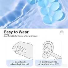 6pcs Moldable Silicone Ear Protectors, Adjustable Fit To Contour, Portable Practical Accessories For Water Play, Commuting, Dorm, Unisex - D-Pink - View 6