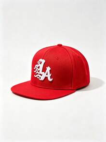 1pc Vintage LA Letter Embroidered Flat Brim Baseball Cap, Hip-Hop Street Style Adjustable Sun Hat, Unisex, Suitable For Daily Outdoor Sports - Multiple Styles - View 14