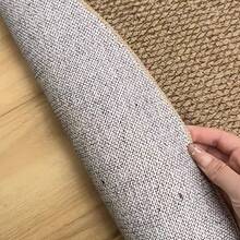 1pc Machine Washable Asymmetrical Half-Circle Wavy Edge Pineapple Ring (Faux Sisal) Doormat, TPR Non-Slip Bottom Home Decor Floor Mat, All-Season Versatile Creative Decorative Spring/Summer Carpet, Party Holiday Gift Non-Slip Foot Mat, Popular Party Gift Doormat, Best-Selling Entrance Mat - Camel - View 3