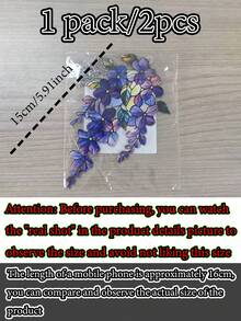 1个/1包紫藤亚克力阳光捕捉器，每个尺寸为5.91英寸 x 5.91英寸 - 全息花卉窗台花园装饰，完美的春季花园礼物，母亲节花卉家居装饰 - 多色 - 查看 10