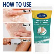 YCHZ Foot Exfoliating Peeling Gel, Gentle Deep Cleansing Foot Scrub, Remove Dead Skin & Callus Soften Cracked Rough Heels, Alcohol Free Brightening Foot Care, All Skin Types, 50g - 50G - View 5