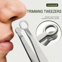 Pinset Pemangkas Bulu Hidung Stainless Steel, Desain Kepala Bulat, Pemangkasan Presisi Multi-Fungsi, Tanpa Bau - View 3