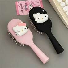 Hello Kitty Detangling Hairbrush By Sanrio - 1pc Portable Air Cushion Comb With An Adorable Cartoon Design And A Massage Feature For Effortless Styling - Multi-color - View 8