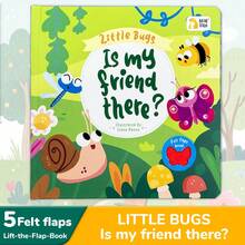 beartale 1pc Children's Felt Leaf Sensory Book, Peek-A-Boo Flip Page Interactive Activity Book, Suitable For Infants And Toddlers, Early Education Learning Toy, Animal Busy Book, Preschool Teaching Aid, Children's Birthday Gift - Multicolor - View 4