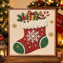 4pcs Christmas Pearl Art DIY Pearl Painting, Bedroom Decor Painting, Santa Claus Reindeer Christmas Tree Diamond Painting Handmade Home Decor, Suitable For Living Room, Bedroom, Christmas Party, Home Decor, Dining Room Decor, Holiday Arrangement, Party Decor, Christmas Party Supplies, Best Choice For Christmas And New Year Gifts - View 7