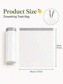 75PCS/15pcs/1pc 4 Gallon Small Drawstring Trash Bags, Disposable Garbage Bags, Trash Can Liners, Back To School Dorm Waste Bags For Bathroom, Kitchen, Bedroom, Office, Apartment, Travel, Small Bins And Daily Home Cleanup - A - View 2