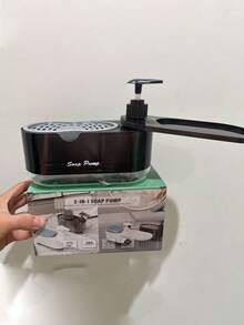 Dispenser Sabun/Sabun Cuci Piring 2-in-1 dengan Botol Pompa dan Tempat Spons, Dispenser Sabun Cuci Piring Multifungsi, Rak Penyimpanan Meja Kamar Mandi, Cocok untuk Dapur, Kamar Mandi, Aksesori Dekorasi Kamar Mandi, Dekorasi Kamar Mandi Rumah, Perlengkapan Perjalanan - MultiWarna - View 14