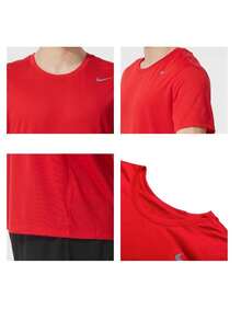 Nike Men's Sports T-Shirt & Tank Top M TM R LGND SS TEE Red Running Fitness Crew Neck Short Sleeve Top IB8898-657 - Red - View 7