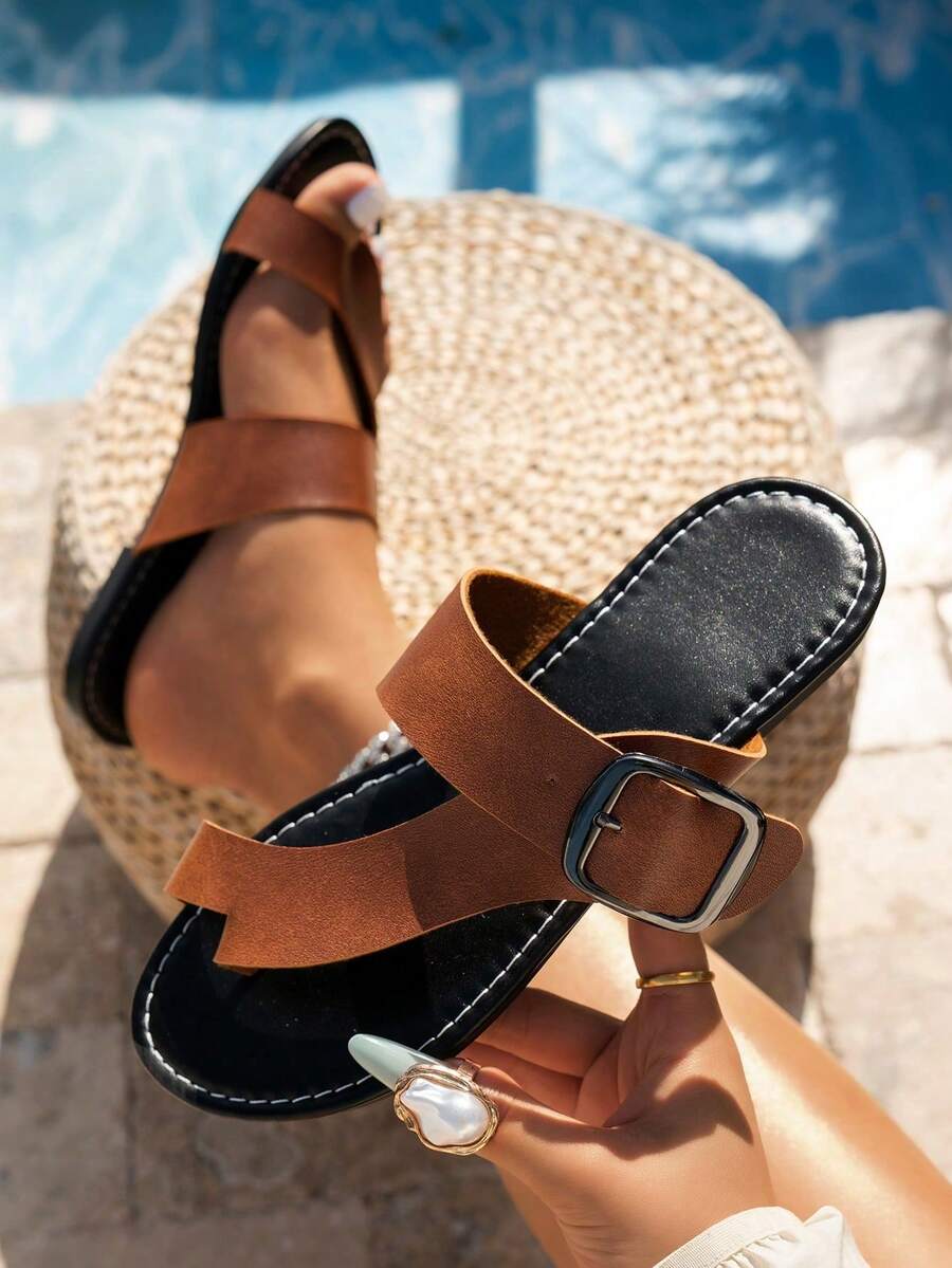 House Slippers - Brown - View 1