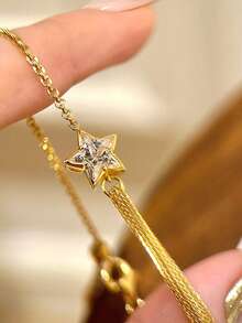 New Premium Comet Elegant Bracelet For Women, Fashion Design Five-Pointed Star Bangle, Exquisite Star Chain - Comet Bracelet - View 2