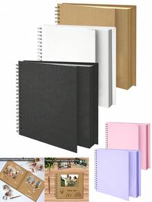 10 Inch Photo Album, Scrapbook, DIY Photo Album, 8 Inch, 7 Inch, Wedding Photo Album, Family Photo Album, Graduation Photo Album, Commemorative Photo Album, For Friends, Family, Classmates, Holiday Party Commemorative Album - Square Style - View 1
