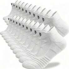1/5/6/9/10 Pairs Unisex Embroidered Short Socks, Spring/Summer Thin Breathable Seamless Mesh Socks - Multicolor - View 5