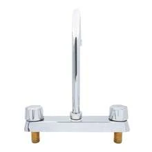 IUSA Primo Esencial Mezcladora para Cocina 8" Cuello Curvo Acabado Cromado - Plateado - Ver 7