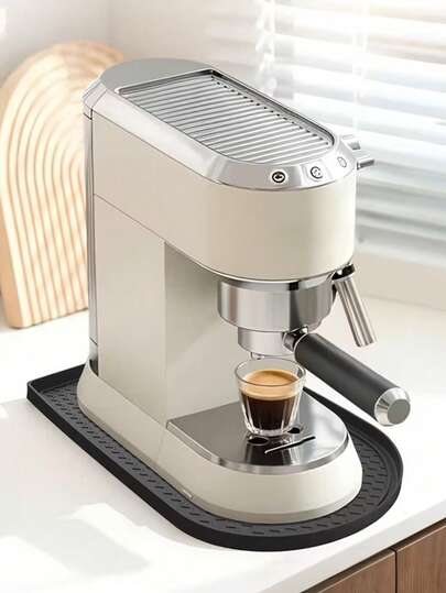 Tappetino in silicone per caffè, protezione per il bancone, tappetino da bar antiscivolo e impermeabile, vassoio per macchina da caffè con bordi rialzati