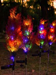 Solar Powered Pine Tree LED Light, Realistic Garden Decoration, Semi-Buried Lawn Light With Switch Control, Perfect For Decorating Garden, Pathway, Patio, Porch And Lawn, Also Great For Halloween And Christmas Holiday Decoration - Pine Tree Ground Stake Light - View 11