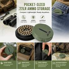 1pc New Mini Portable Storage Box With Screw Cap Design (Suitable For 22LR Caliber) Compact Durable Storage Box With Screw Cap, Portable Pocket Size, Large Capacity Storage (Box Only) - Storage Box - View 3
