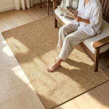 1pc Long Runner Rug, Brown Pineapple Pattern Material Hallway Carpet, Suitable For Entryway, Corridor, Bedroom Bedside And Other Spaces, Dense Fabric With Texture, Easy To Maintain Home Decor, Fits Modern, Japanese, Cream Style And Other Home Decor Styles - Camel - View 1