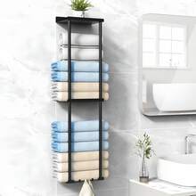 Bathroom Wall-Mounted Storage Rack, Space-Saving Wall-Mounted Organizer Unit For Bathroom Accessories, Quickly Organize Toiletries - Multicolor - View 10