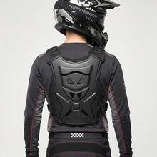 1 pieza Chaleco de protección para pecho y espalda de motocicleta, rodilleras y coderas de motocicleta, equipo de protección para montar, accesorios de motocicleta, artículos esenciales para montar para mujeres, hombres, regalos para motociclistas - A - Ver 11