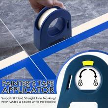 2pcs Handheld Masking Tape Cutter, Fits 35mm Wide Tape, Easily Cut Smooth Straight Lines, Painter's Tape Dispenser, Manual Tape Cutting And Spray Painting Masking Tool, Suitable For Painting, Wall Decoration And DIY Projects - Multi-color - View 4