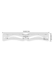 Clip-On Eyebrow Shaping Positioning Card, Multiple Arc Templates Available, With Precise Scale Ruler, Assists Quick Symmetrical Eyebrow Contour Definition, Universal Auxiliary Tool For Beginners In Eyebrow Drawing And Tattooing - Multicolor - View 4