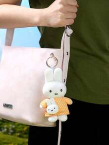 Miffy 毛絨吊飾娃娃，經典 Miffy 兔子設計，柔軟可愛，可裝飾包包與鑰匙圈，溫馨生日紀念禮物 - 彩色 - 查看 11