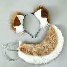 Floppy Ear Plush Puppy Headband Set, Animal Costume Set, Party Stage Props - A - View 10