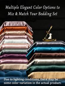 Luxury Mulberry Silk Pillowcase, 25mm Satin Fabric, Solid Color, Envelope Closure, Hand Wash Only, 120-140g/M² - Soft & Smooth Texture, Suitable For Hair And Skin, Bedding Travel Anti-Dirt - Multicolor - View 12