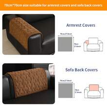 SANMOSPIN 1pc Solid Color Plush Sofa Cover, Quilted Thickened Machine Washable & Hand Washable, Pet-Friendly Non-Slip Protective Sofa Cover, Soft & Comfortable Polyester Material, Suitable For Living Room, Bedroom, Office - Multicolor - View 27