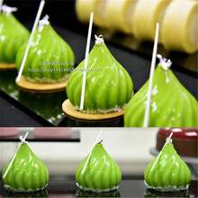 Spiral Castle Shaped Silicone Mold Cake Decorating Tool Baking Mold French Dessert Mousse Cake Mold Baking Cupcake Silicone Mousse Mold - 6 Cavities - Multicolor - View 6