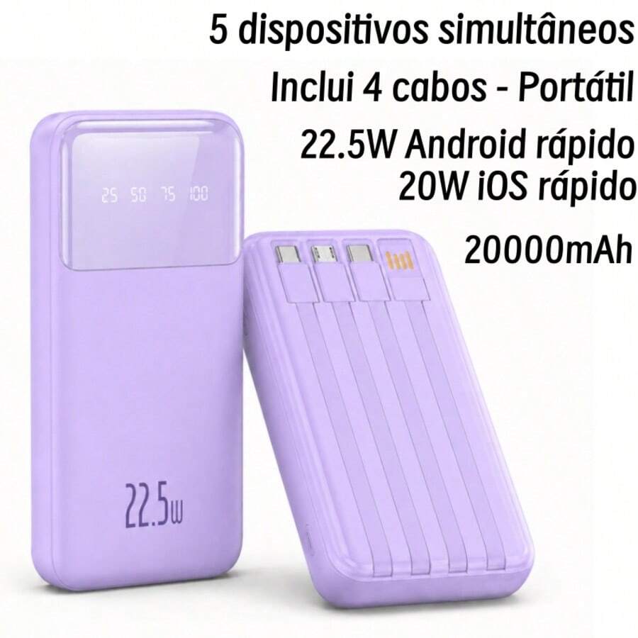 Power Bank - Purple - View 1