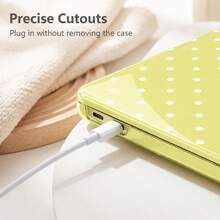 Polka Dot Style Compatible With Macbook Neo 13-Inch 2026 A3404 A18 Pro Chip, A3404 2026 Neo 13-Inch Ultra-Clear Crystal Fully Transparent Ultra-Thin Hard Shell Protective Case, Back To School Yellow Polka Dot - View 6
