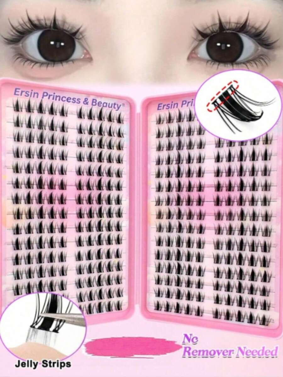自黏簇狀假睫毛 10-13mm 混長蓬鬆單根睫毛 自黏秋季楓葉 DIY 接睫毛簇狀假睫毛 自然長 D 捲度 - L - 查看 1