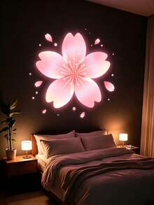 1pc Mini Plastic Projection Lamp, Cherry Blossom Projection Light, 1 Set LED Projection Lamp, Cherry Blossom LED Projection Light, Battery Operated, Suitable For Wall/Ceiling Decoration, Bedside Night Light, Birthday Gift, Party, Gathering, Room Decor, Night Light - Multicolor - View 5