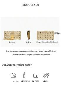 Mcm Tracy Series Printed Ladies Crossbody Clutch Bag With Chain Strap - Beige MYLDSXT01I8001 - View 10