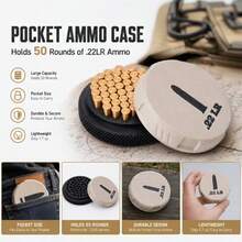 1pc New Mini Portable Storage Box With Screw Cap Design (Suitable For 22LR Caliber) Compact Durable Storage Box With Screw Cap, Portable Pocket Size, Large Capacity Storage (Box Only) - Storage Box - View 5